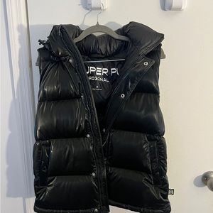 Black SuperPuff Puffer Vest Aritzia